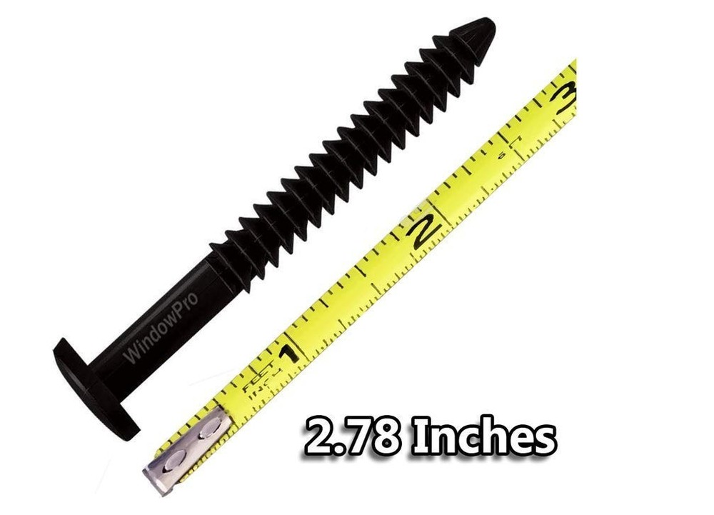 60Pcs 3 Inch Vinyl Shutter Fasteners, Window Shutter Panel Pegs Shutter Screws L