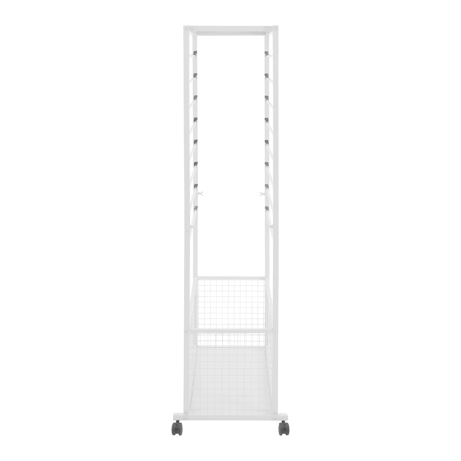 16 Tier White Double Sided Ribbon Organizer Large Capacity Ribbon Storage Holder