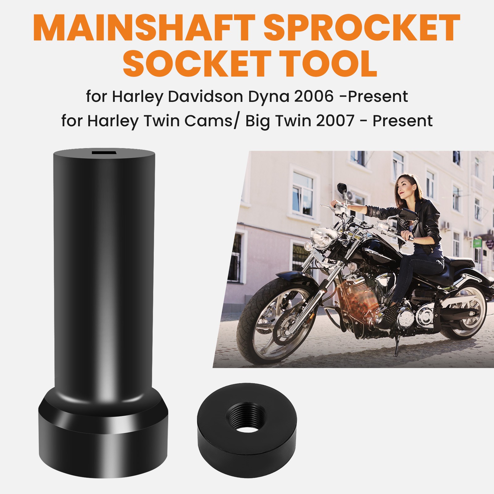 Mainshaft Lock Nut 2 1/4" Sprocket Socket For Harley Davidson Dyna 2006 - now