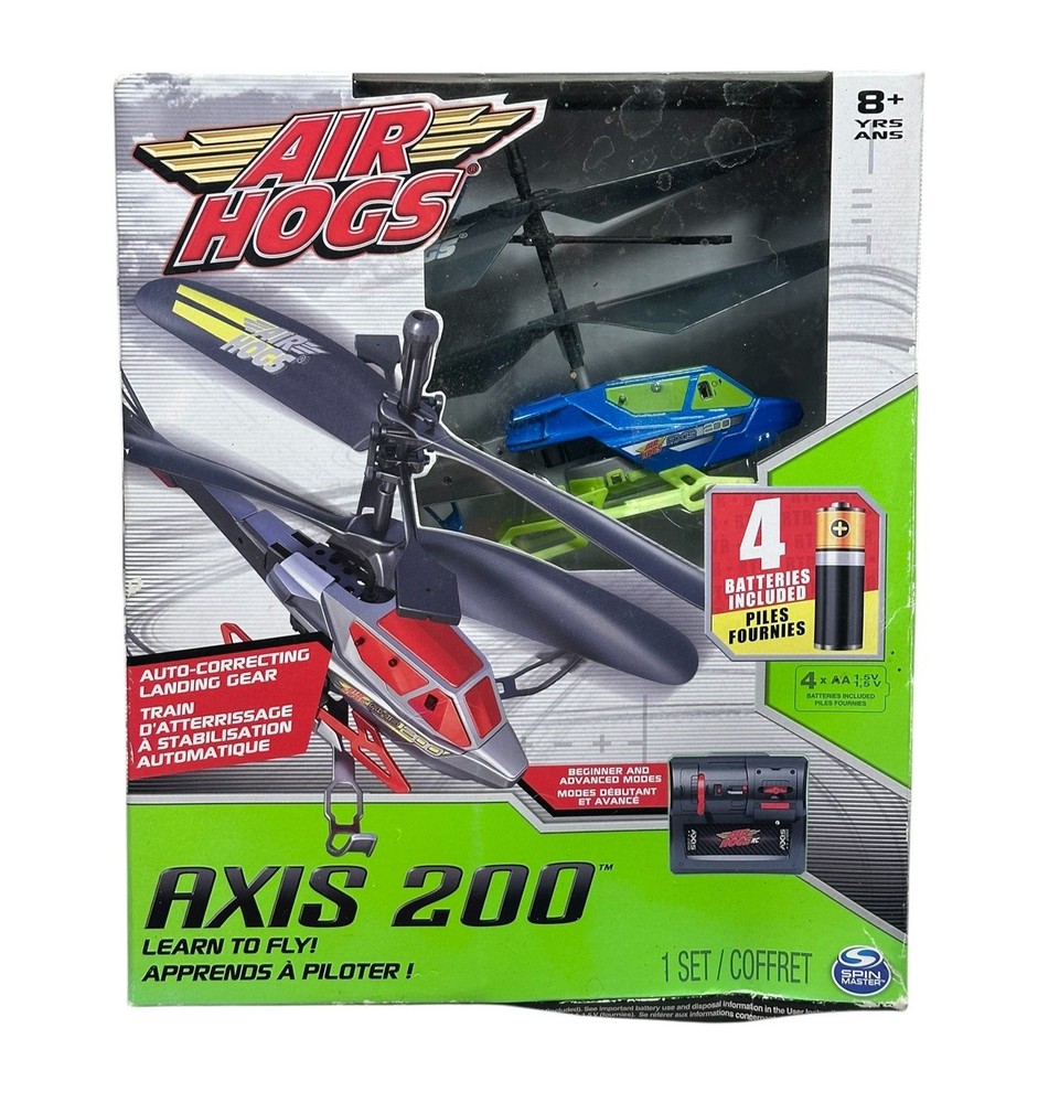 Spin Master Air Hogs Axis 200 R/C Helicopter, Beginner & Advanced Modes - New