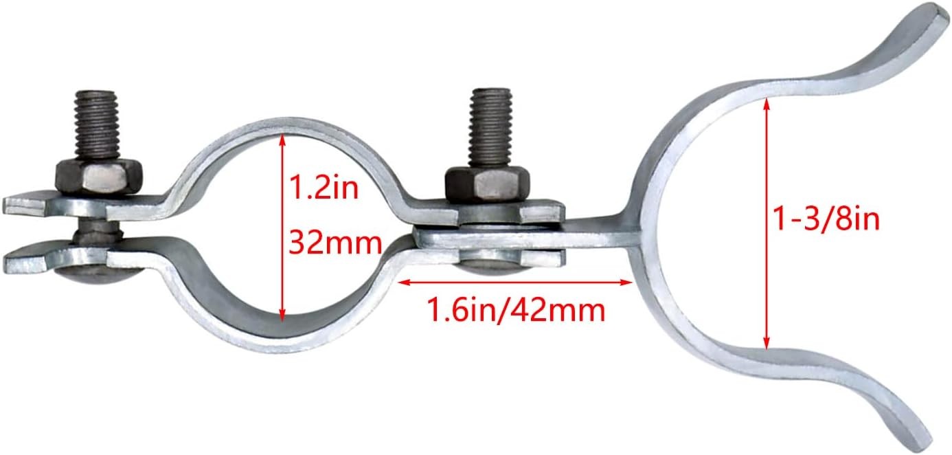 1-3/8" X 1-3/8" Fork Latch Galvanized Fence Gate Latch for Chain Link Fence Gate