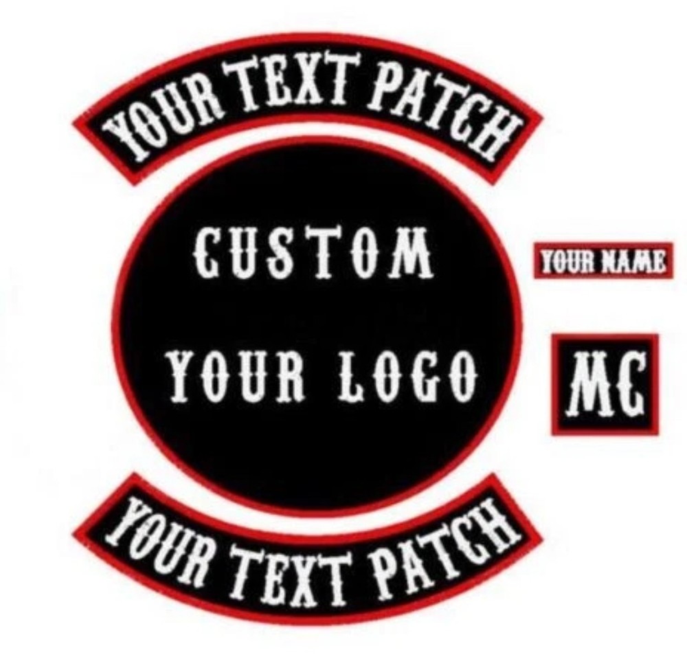 Custom patch for bikers H.A, any size, motoclub jacket, Large patch, Back patch
