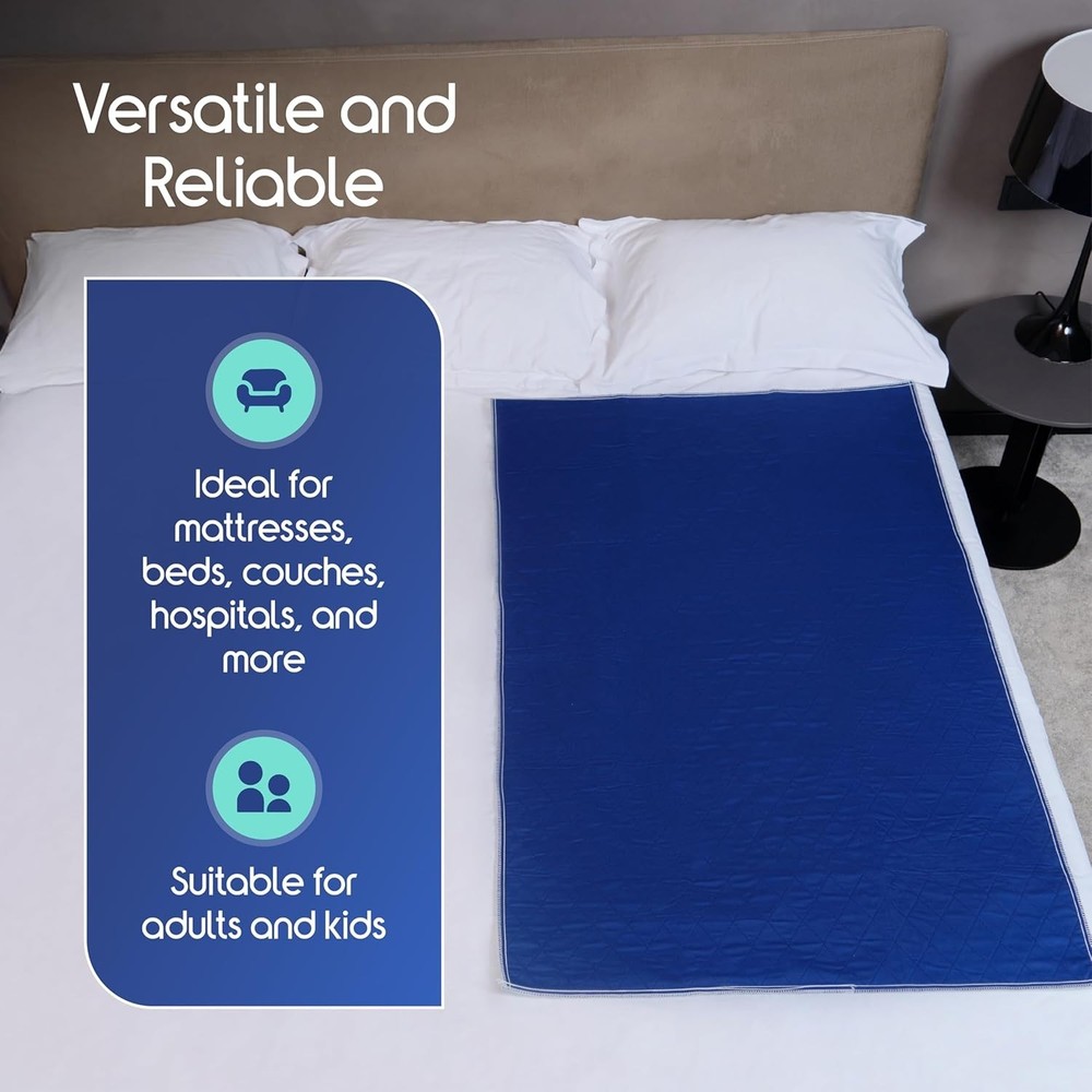 2-Pack Extra Large Waterproof Mattress Protector 34x54 - Comfortable & Washable