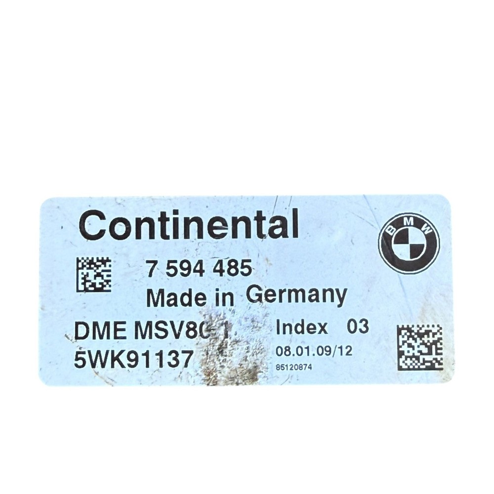 09-11 BMW 328i M3 128i Engine Computer Control Module Unit ECU ECM 7594485 OEM