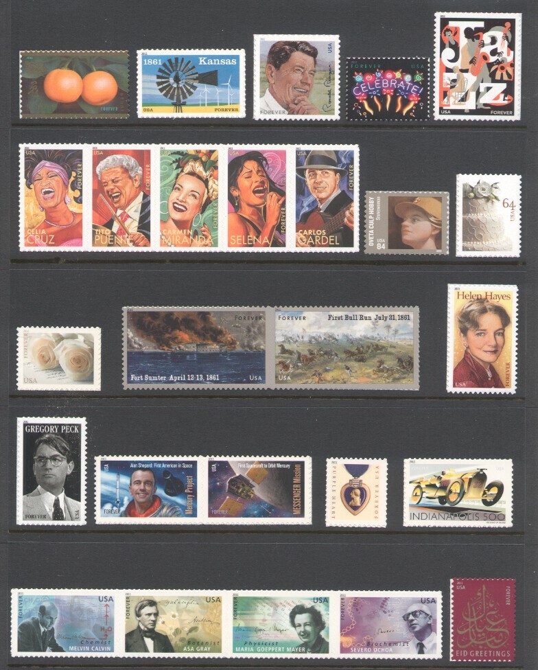 2011 U.S. COMMEMORATIVE YEAR *121 STAMPS* SET WITH SHEETS/FLAGS/AIRMAIL MINT-NH