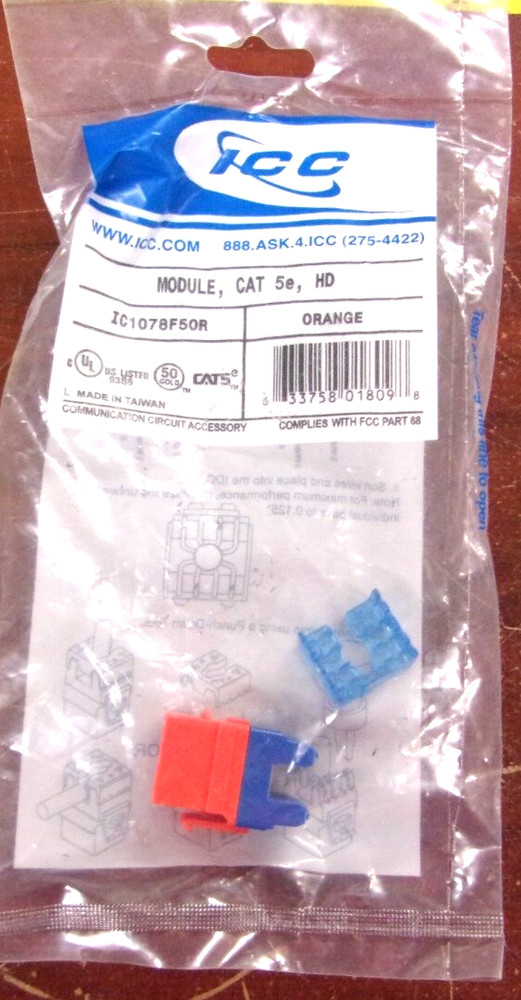 ICC Module, CAT 5e, HD IC1078F50R (2-Pack)