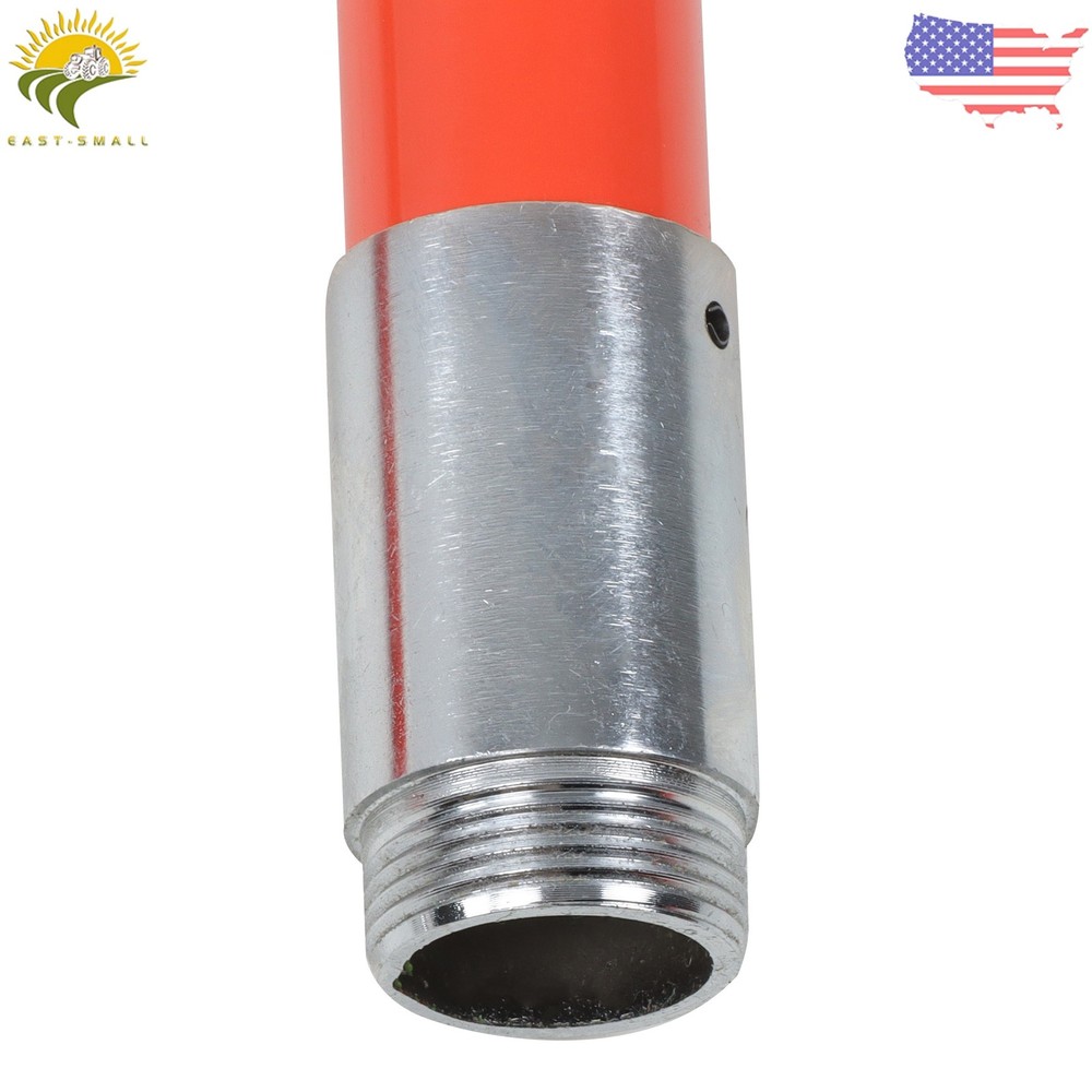 9-Section Telescoping Pole Saw Pruner 30ft Maximum Reach Orange Heavy-Duty