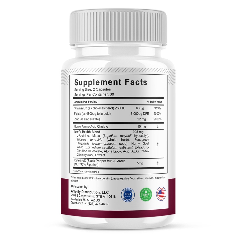 Eremax Capsules, Eremax Premium Performance Supplement (60 Capsules)