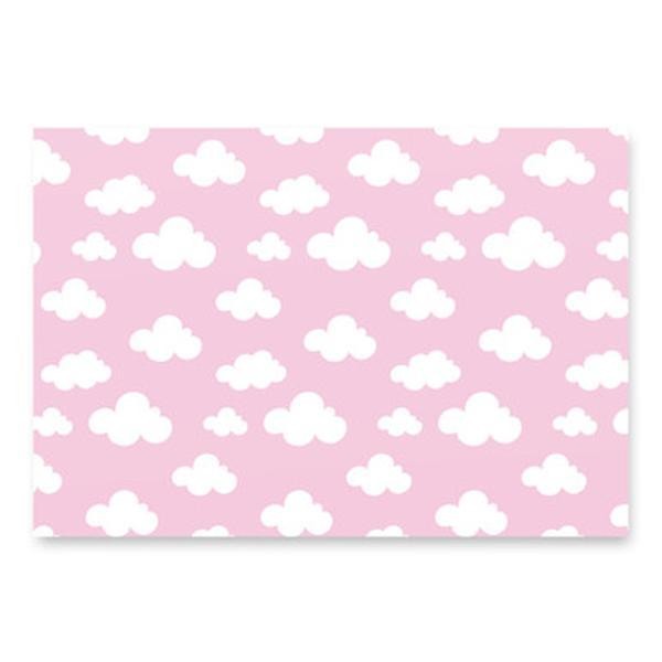 Pink cloud and rainbow Wrapping paper sheets