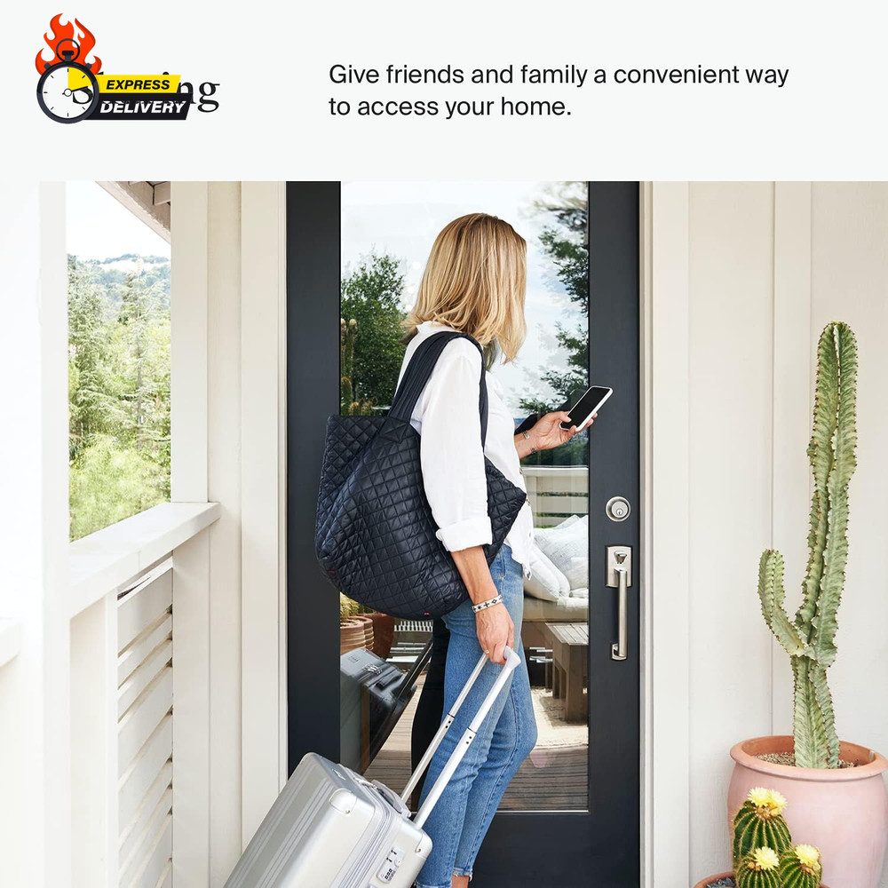 Home Inc Lock Smart Lock, Keyless Entry, Smartphone Access, Bluetooth Enabled,