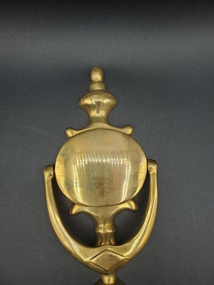 Vintage Solid Brass urn door knocker
