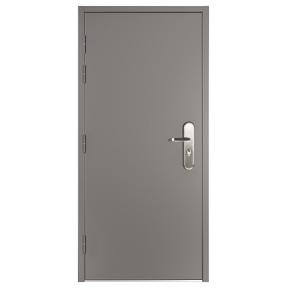 39 1/2" Steel Door Slab with Frame and Quick Install Hardware