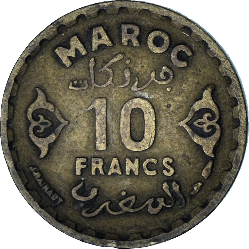 [#1377539] Morocco, 10 Francs, 1951