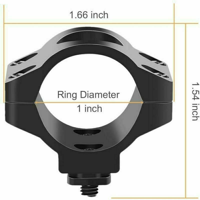 New M-LOK Offset Light Mount 1" Ring Mount for Flashlight Scope Accessories