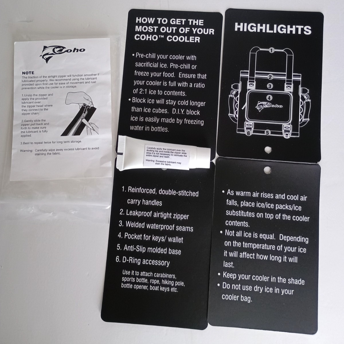 Coho 24 Can Soft Sided Leak Proof Air Tight Insulated Cooler & Lunch Box Gray