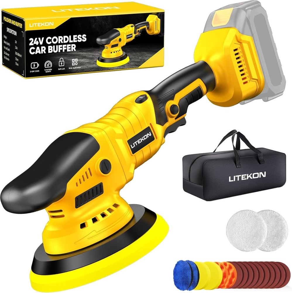 Professional-Grade Cordless Car Polisher - High Performance & Multi-Surface Use