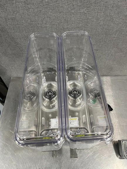 Crathco Bubbler Double 2.4 Gallon Bowl Refrigerated Beverage Dispenser - 120V