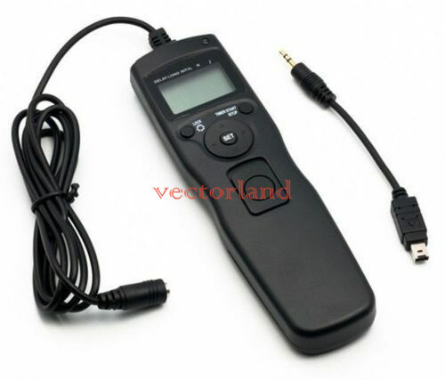 LCD Timer Remote Shutter Release For Nikon D5300 D7100 D3200 D3100 D600 D610 US