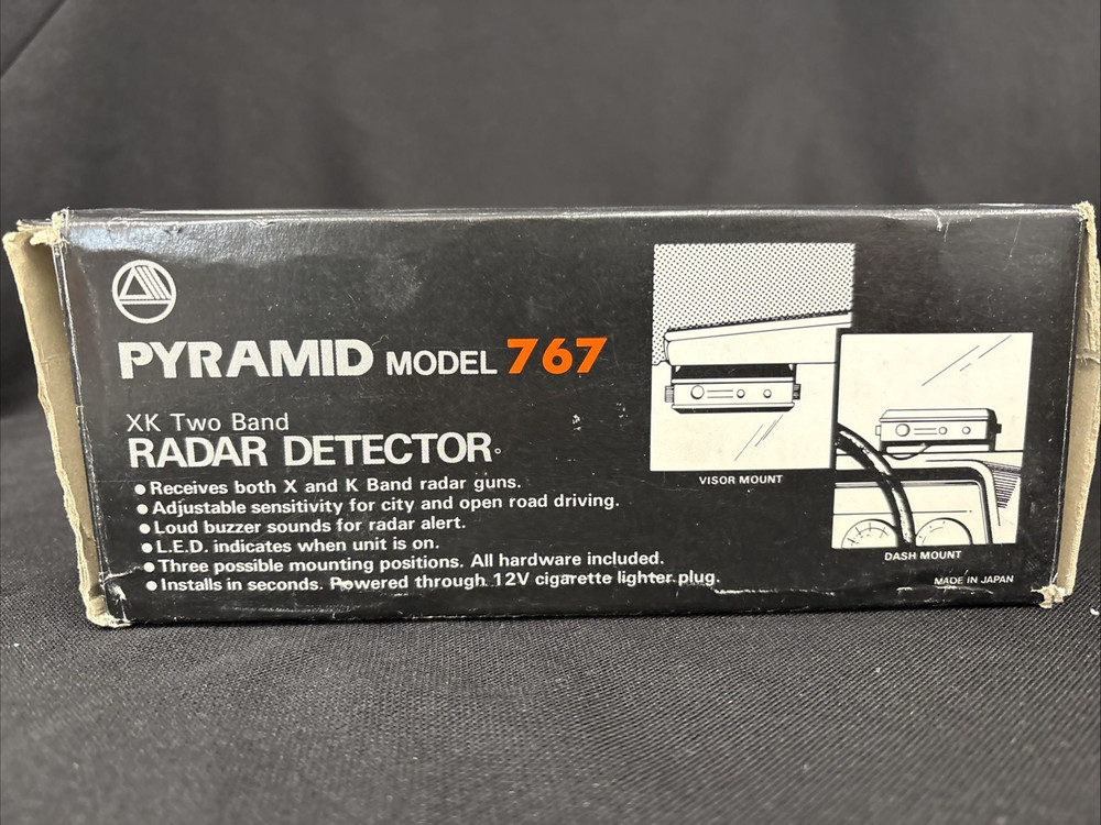 Vintage Radar Detector Pyramid Model 767