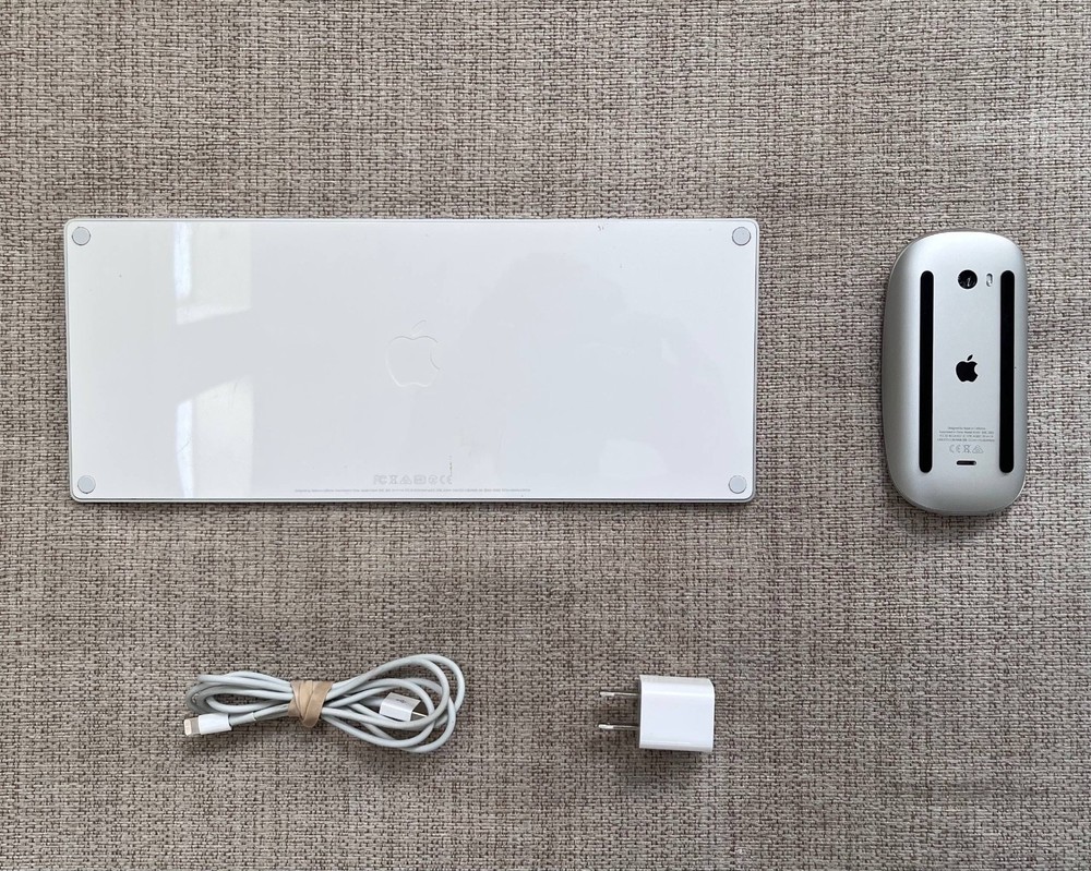 Apple A1644 Magic Keyboard A1657 Magic Mouse 2 + Charger + Cable