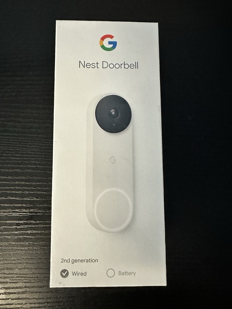 Google Nest Doorbell 2nd Generation, Wired - Snow