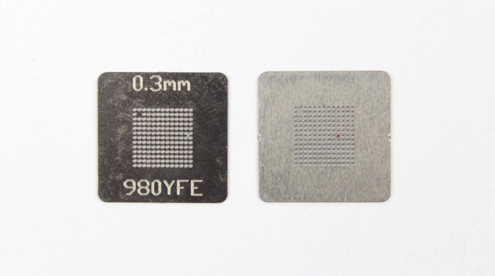 980 YFE BGA Reballing Stencil Direct Heatable Stencil Direct Heatable