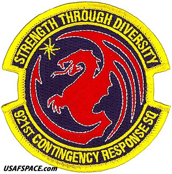 USAF 921st CONTINGENCY RESPONSE SQ - Travis AFB, CA - ORIGINAL VEL PATCH