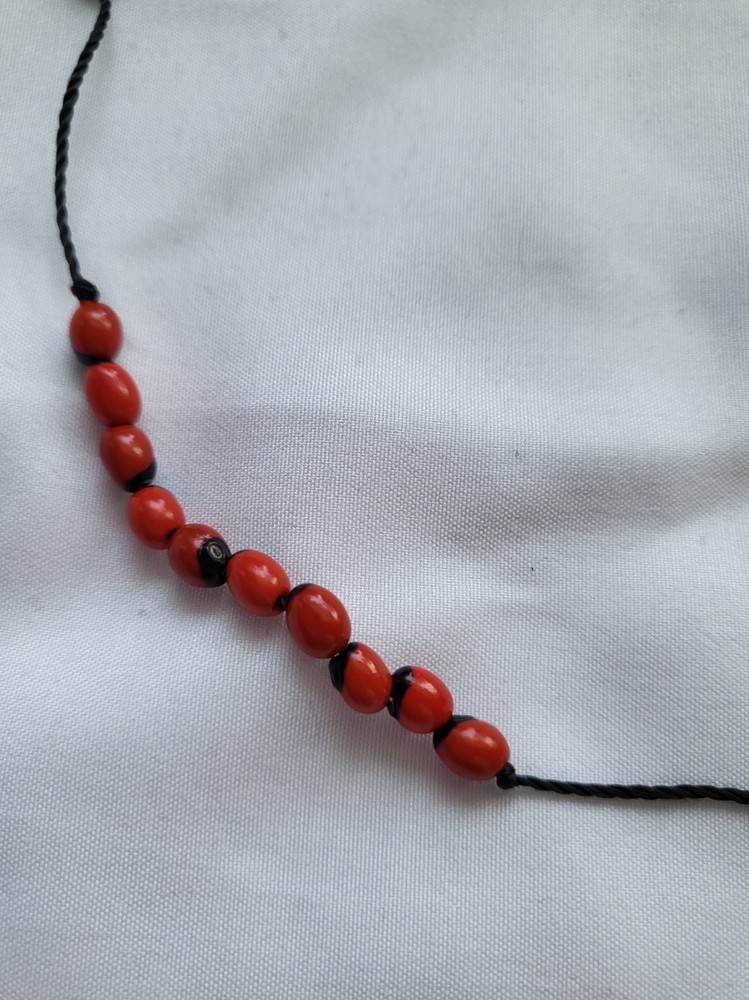 Huayruro seed rosary