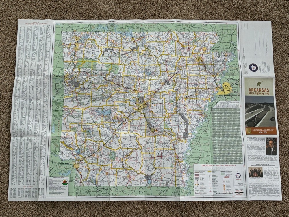 ARKANSAS STATE HIGHWAY MAP, 2006