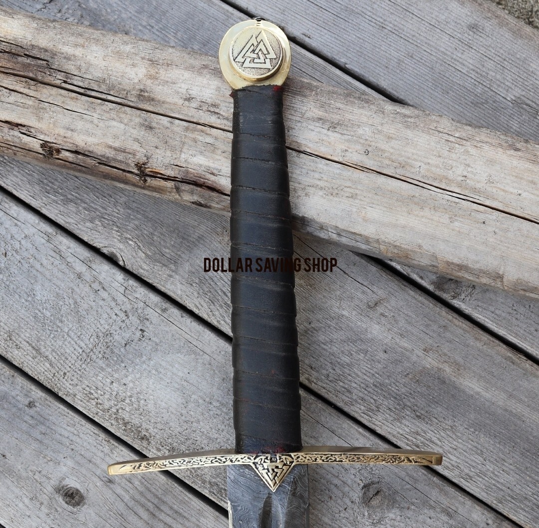 Einherjar Blade of Valhalla Damascus Steel Viking / Norse Inspired long sword.