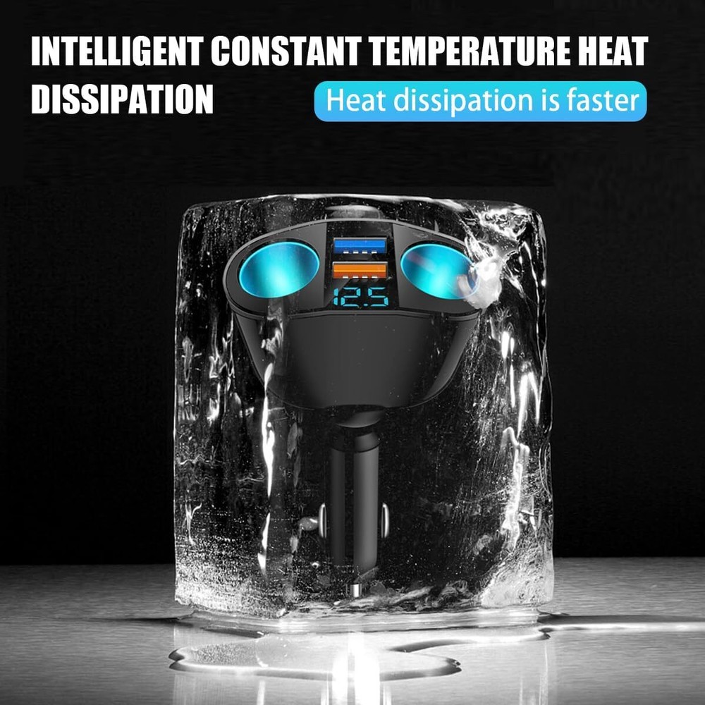 Dual USB Car Cigarette Lighter Socket Splitter Power Adapter Charger Outlet Lot