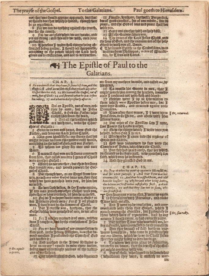 1611 King James Bible 1st Edition