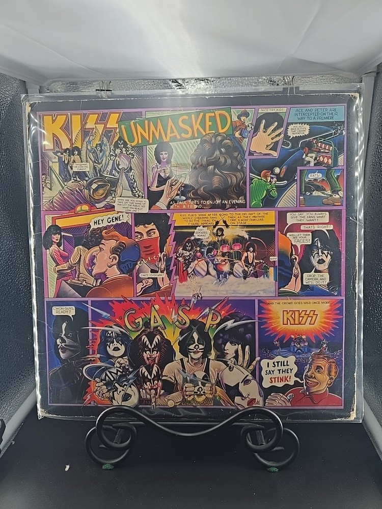 KISS Unmasked Autographed Inner Peter Chris & Ace Frehley Casablanca VG+/VG