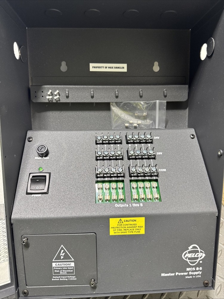 Pelco MCS8-5 Master Power Supply. K-5