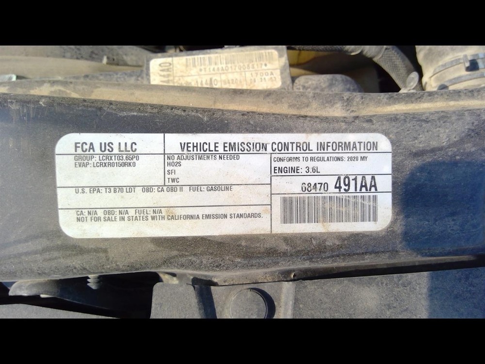 A/C Selector Switch fits 2020 Dodge Caravan AC front dash mounted manual c