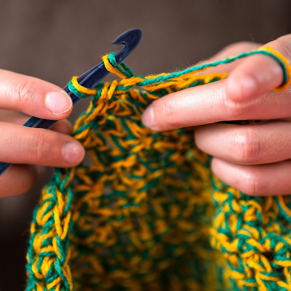 Ommi Ergonomic Handle Crochet Hooks | Handcrafted 7’’ Crochet Hook | Knitting...