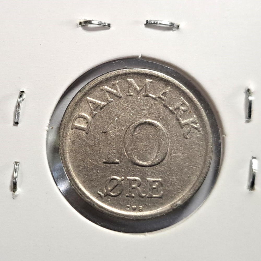 @@@ A NICE 1957 DENMARK TEN ORE @@@