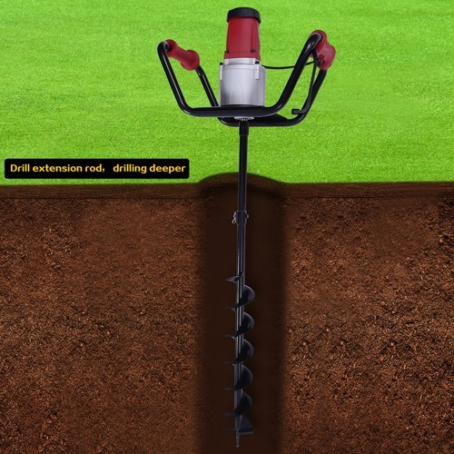 Hole Digger Machine Garden Adjustable Auger Electric Drill Machine +4 Inch Bit