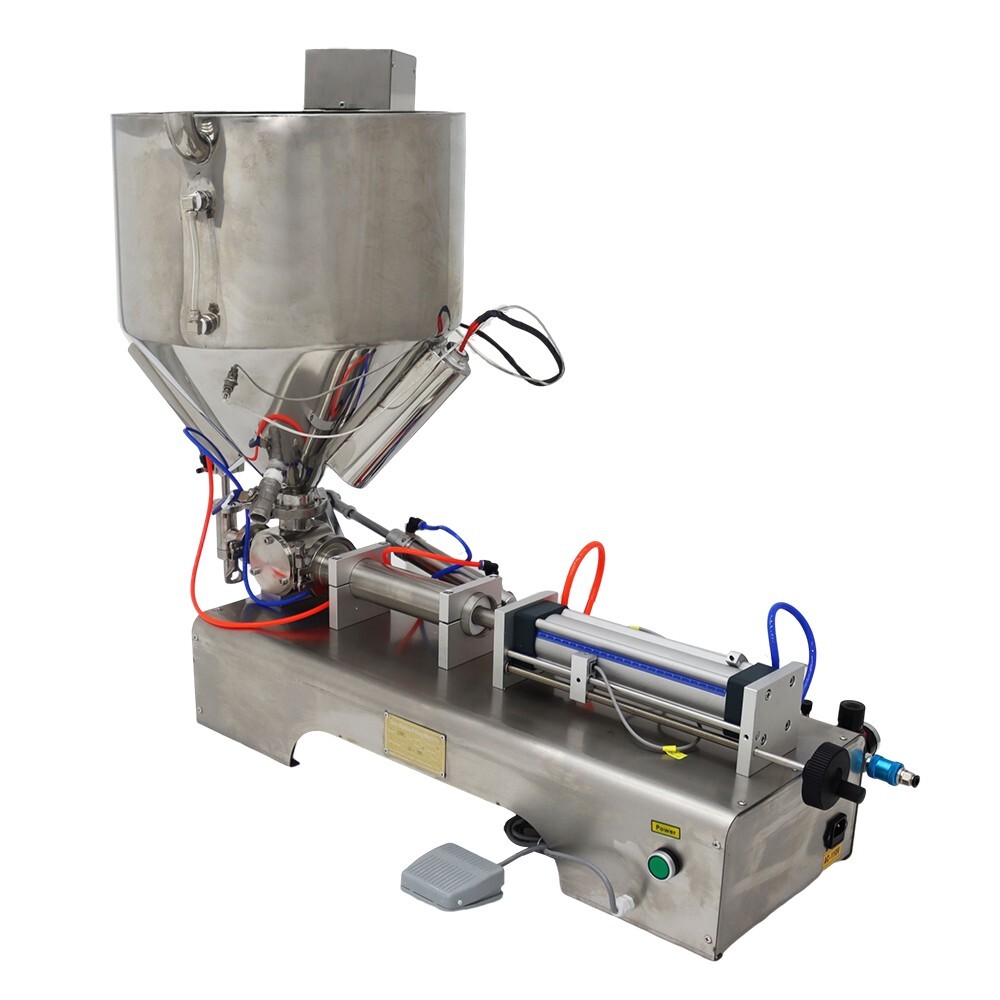 110V Single Nozzle Paste Liquid Dual Purpose Heating Filling Machine 30-300ml