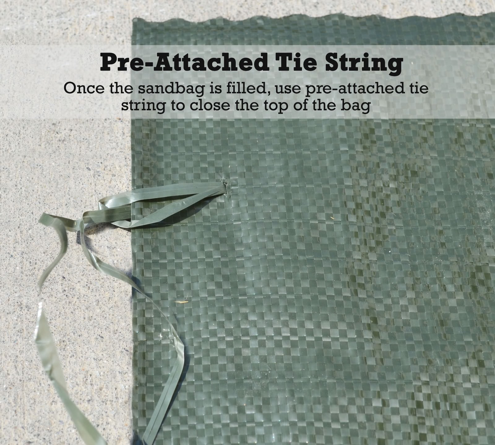 Military Style OD Heavy Duty Sandbag Sand Bags - 26" x 14" Sandbags Poly Bags