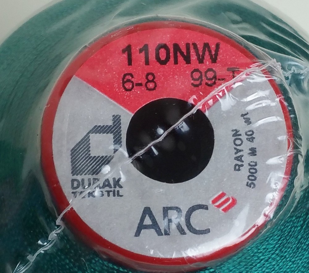 Forrest Green Rayon Embroidery Thread Huge 5000m Cone 40 wt SEALED