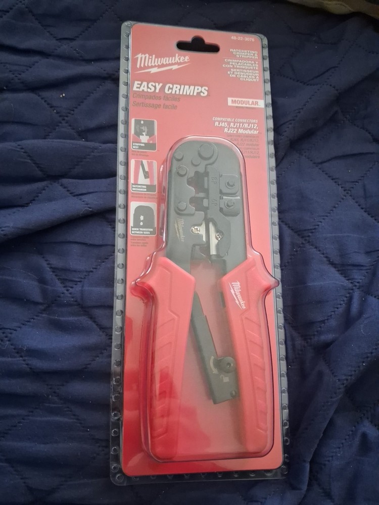 NEW Milwaukee  Ratcheting Modular Crimper & Stripper 48-22-3076
