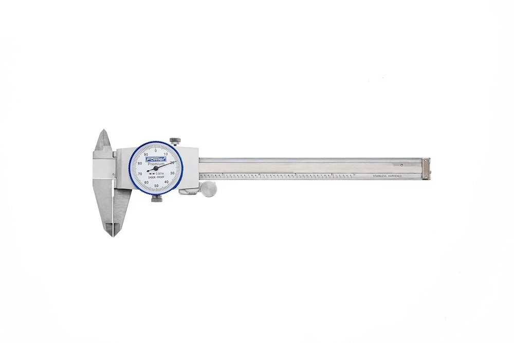 Fowler 52-008-706-0, Dial Caliper With 0-6 Measuring Range (White)