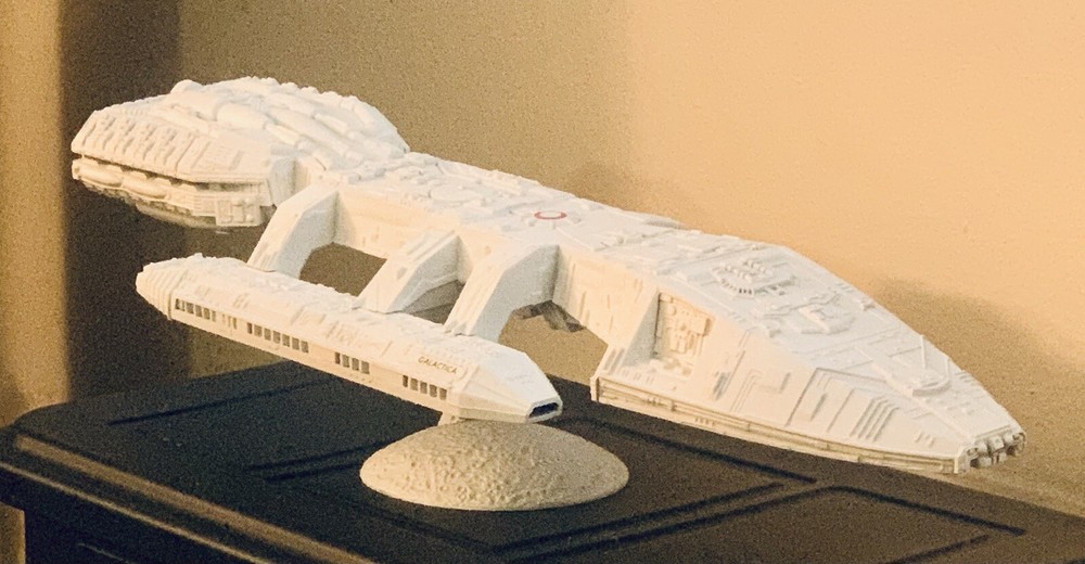 Battlestar Galactica Authentic old style ship from 1978 , Built Model