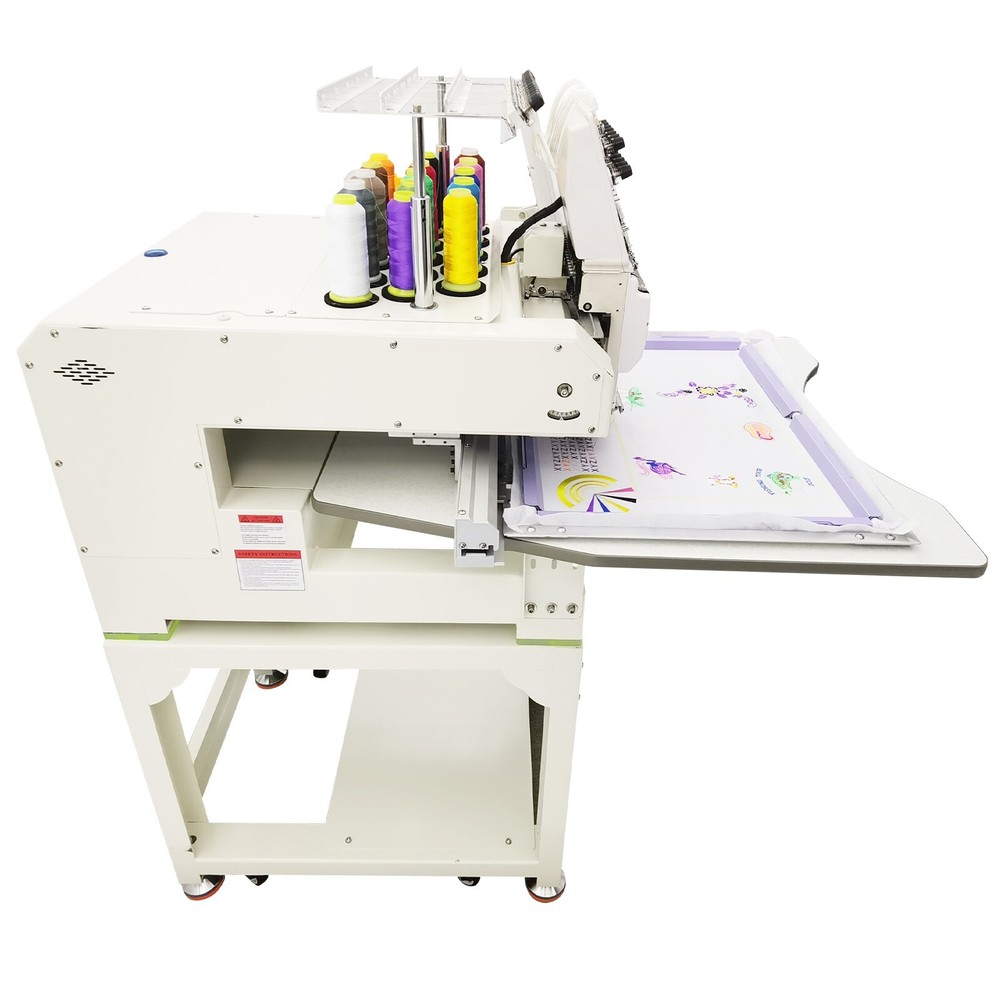 110V-220V Automatic Commercial Embroidery Machine Single Head 15 Needle