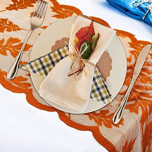 Fall Table Runner Decorations 13 x 72 Inch Maple Leaves Table Runner Fall