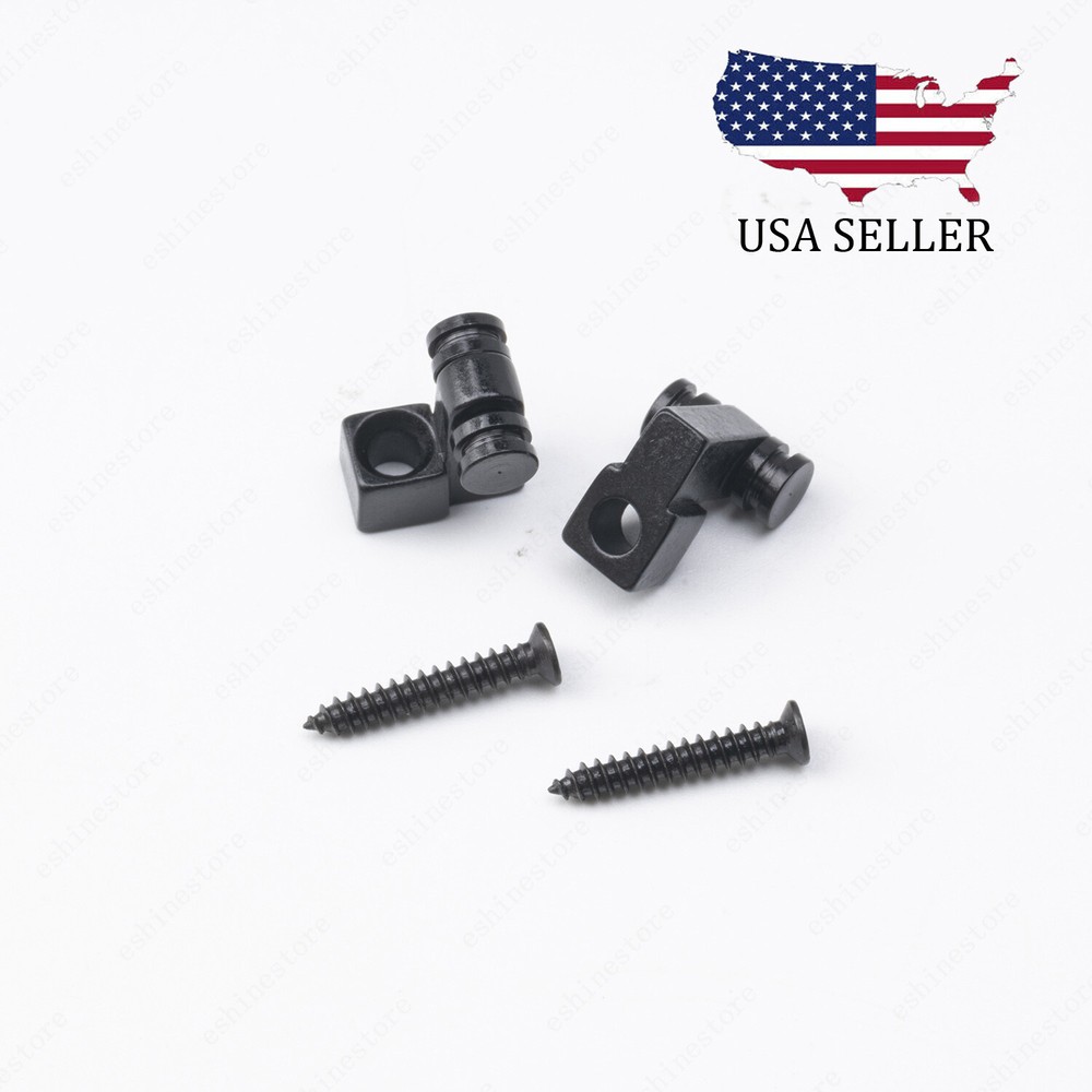 Roller String Trees String Retainer Guide for Strat Tele Style Guitar Black 2Pcs