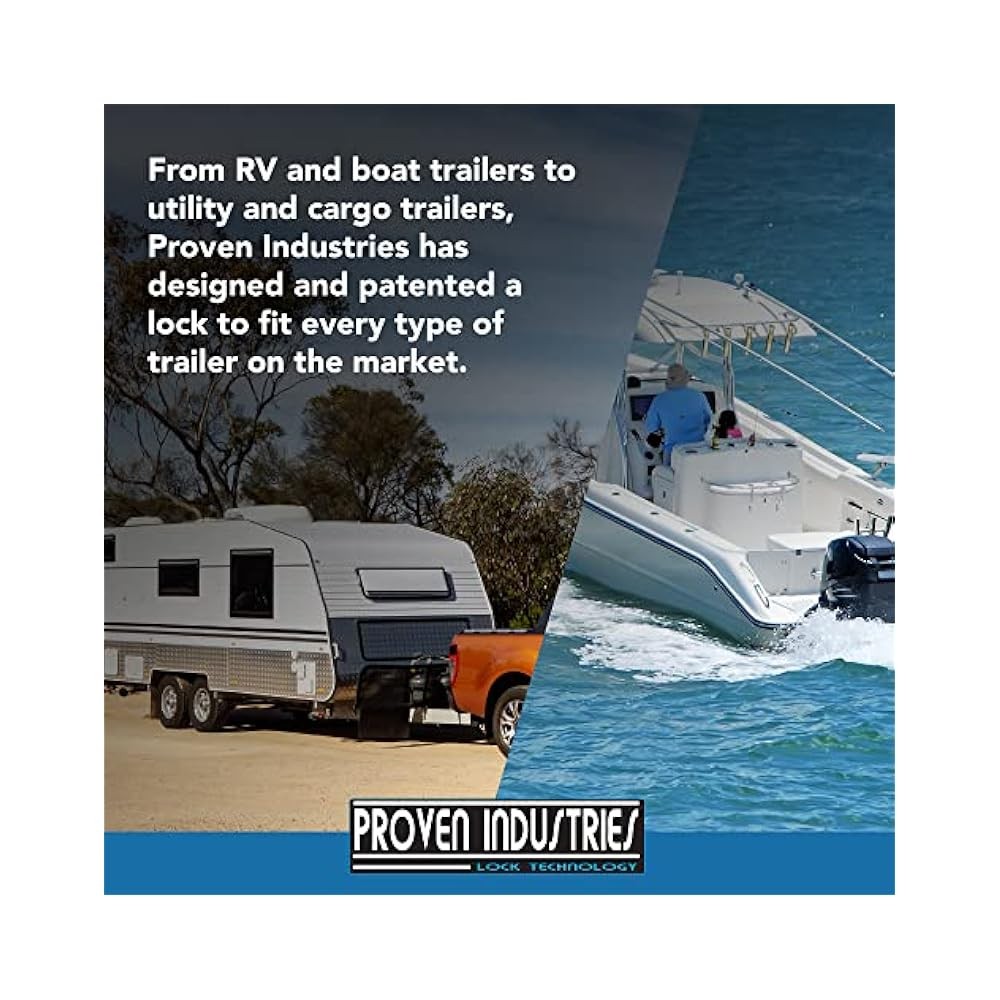 Heavy Duty Puck Locks for Trailers, Shielded Shackle, Enhanced Security