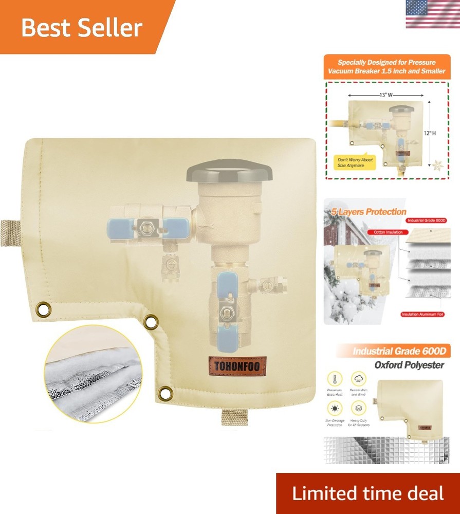 Heavy-Duty Backflow Insulation Pouch - Protects from Severe Weather Damage