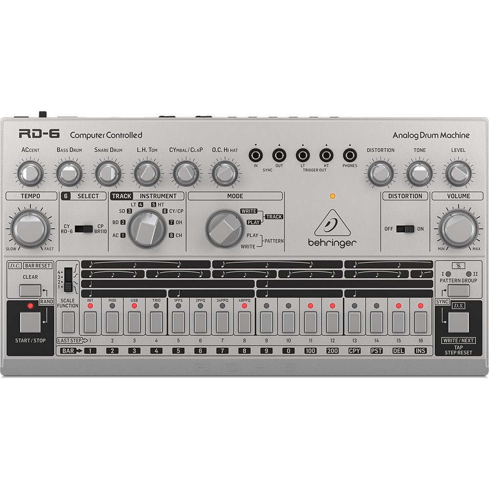 Behringer RD-6 Analog Drum Machine - Silver